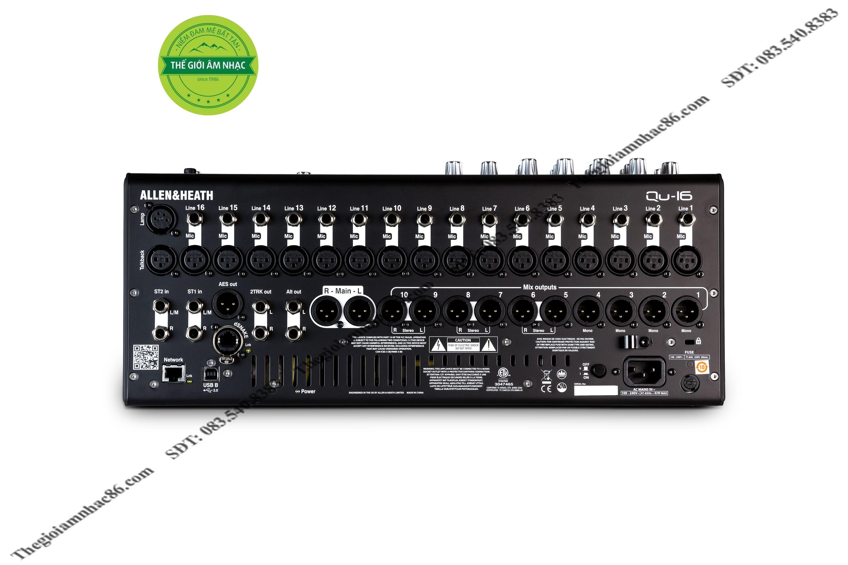 Mixer Bàn Allen-Heath Qu-16 Cao cấp ( Chính hãng )