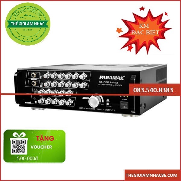 Paramax SA 888 PIANO NEW - Amply hay giá rẻ
